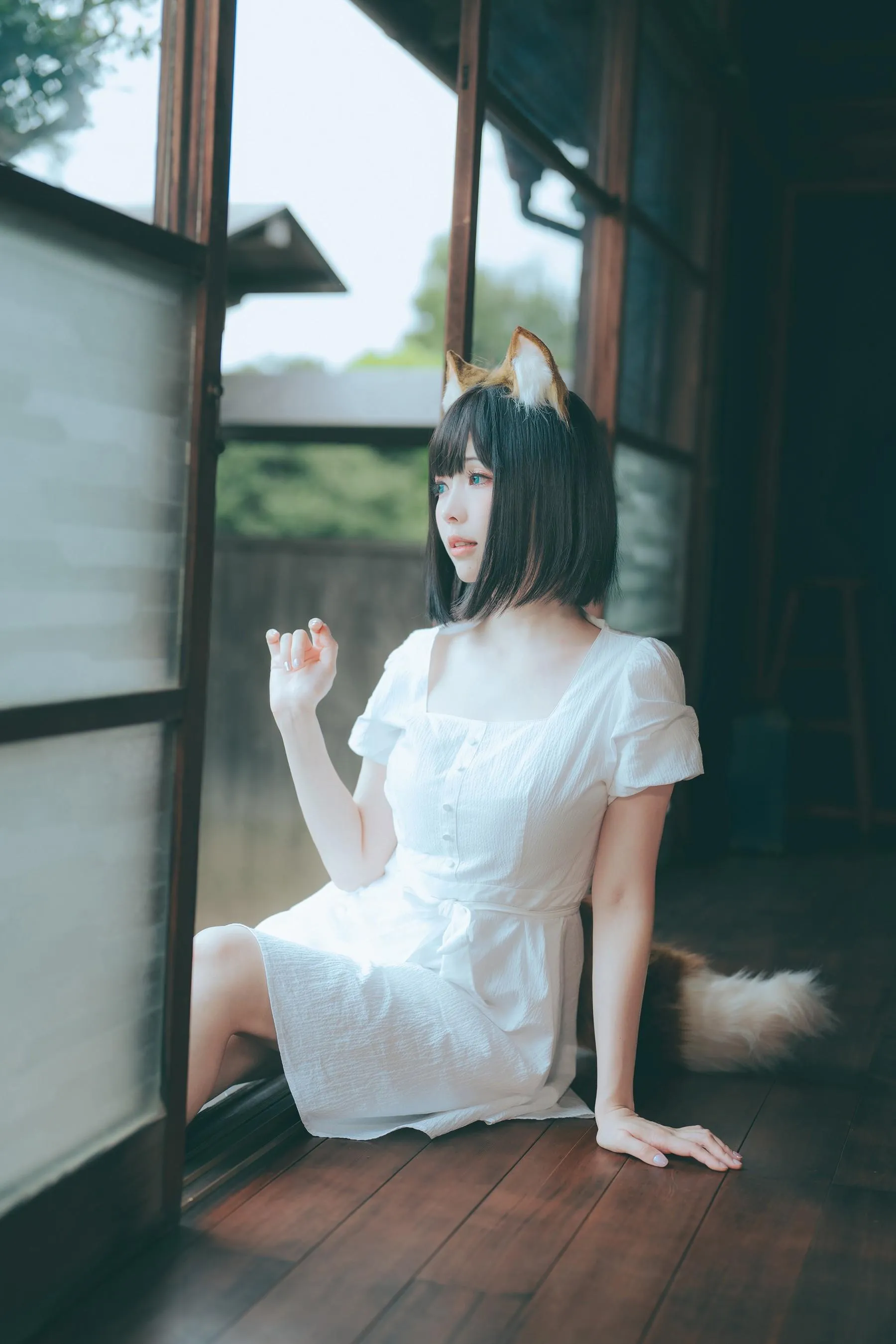 ElyEE子 – NO.114 2023.July B-Dongitsune ~White dress 白洋裝狐少女 [60P]插图8